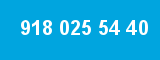 918 025 54 40 918 025 54 40